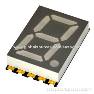 0.56-inch Single SMD LED Digit Display, Red, 640nm, Common Anode